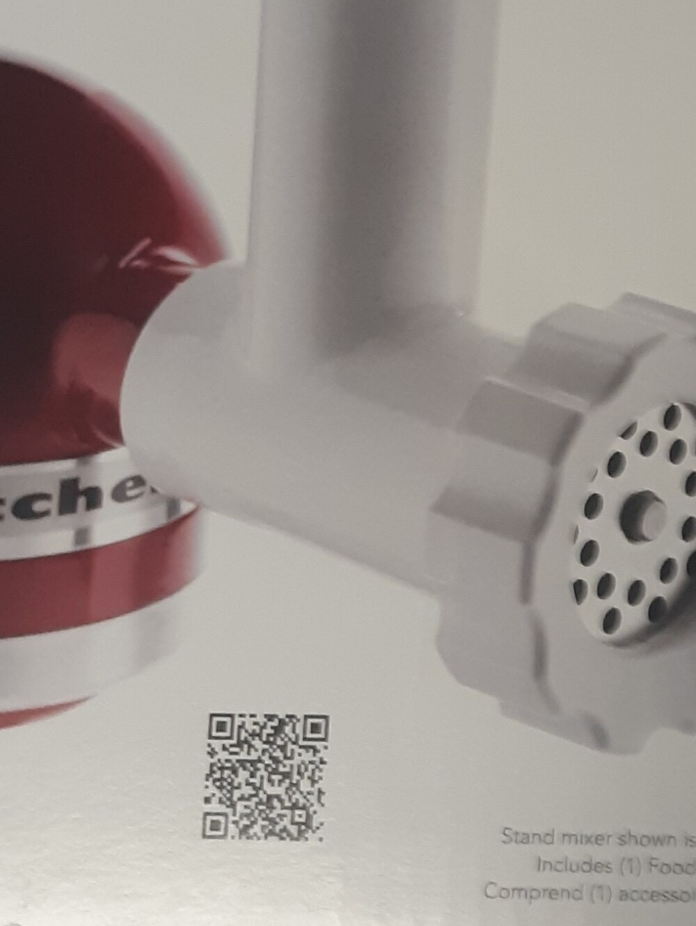 New Boxed KITCHENAID food Grinder Attachment - Picture 3 of 3